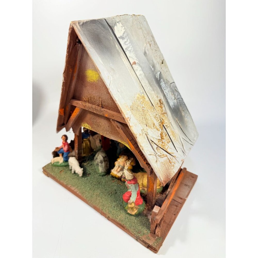 Italian Nativity Set Creche Fontanini Mid Century Handcrafted Nativity Italy Ol - Picture 9 of 16